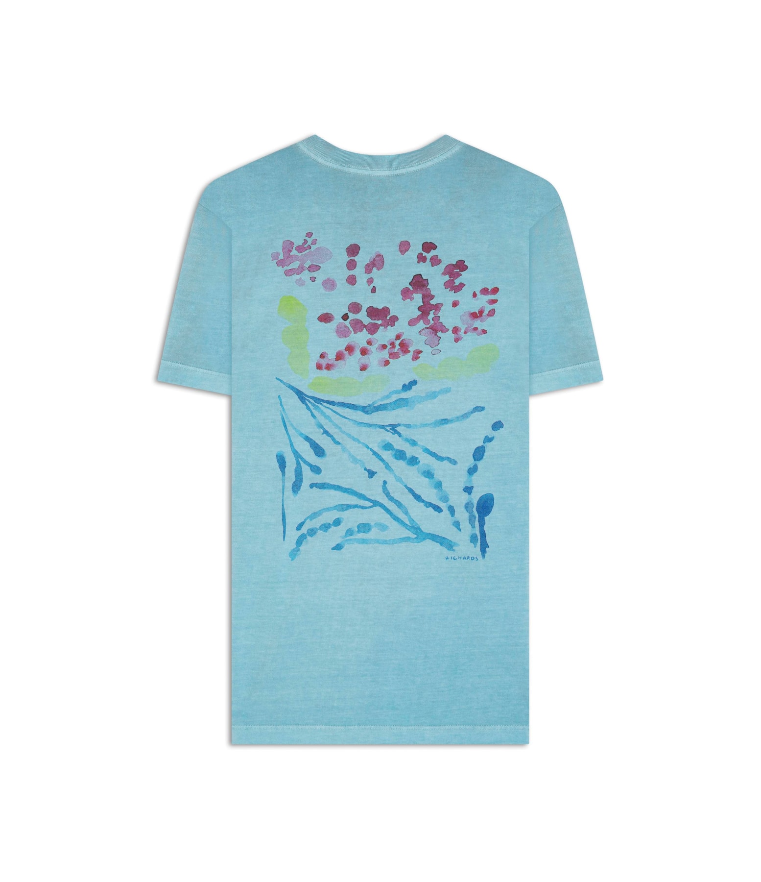 T-Shirt Abstract Azul Piscina