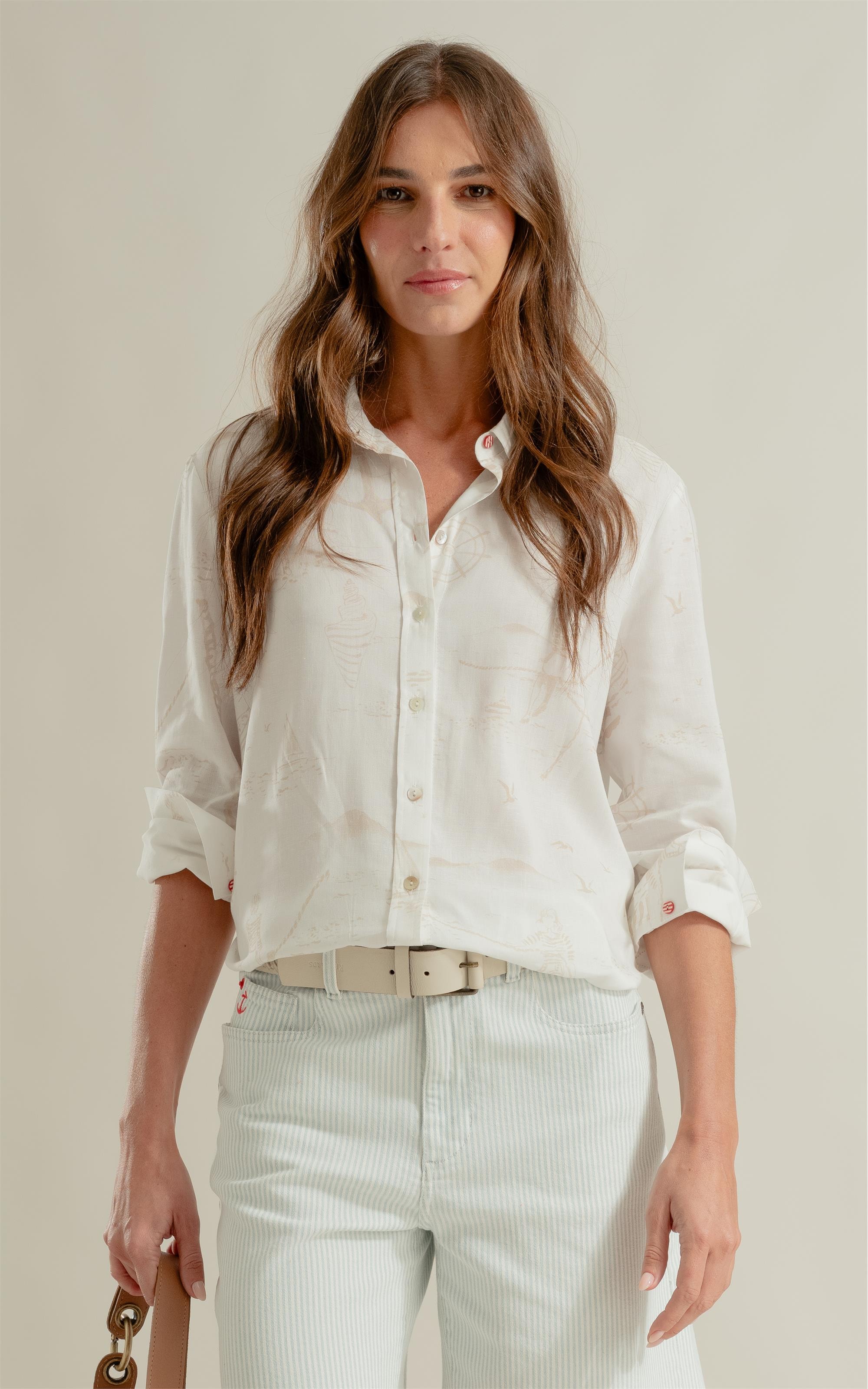 Camisa Sardênia Sailor Linho Areia