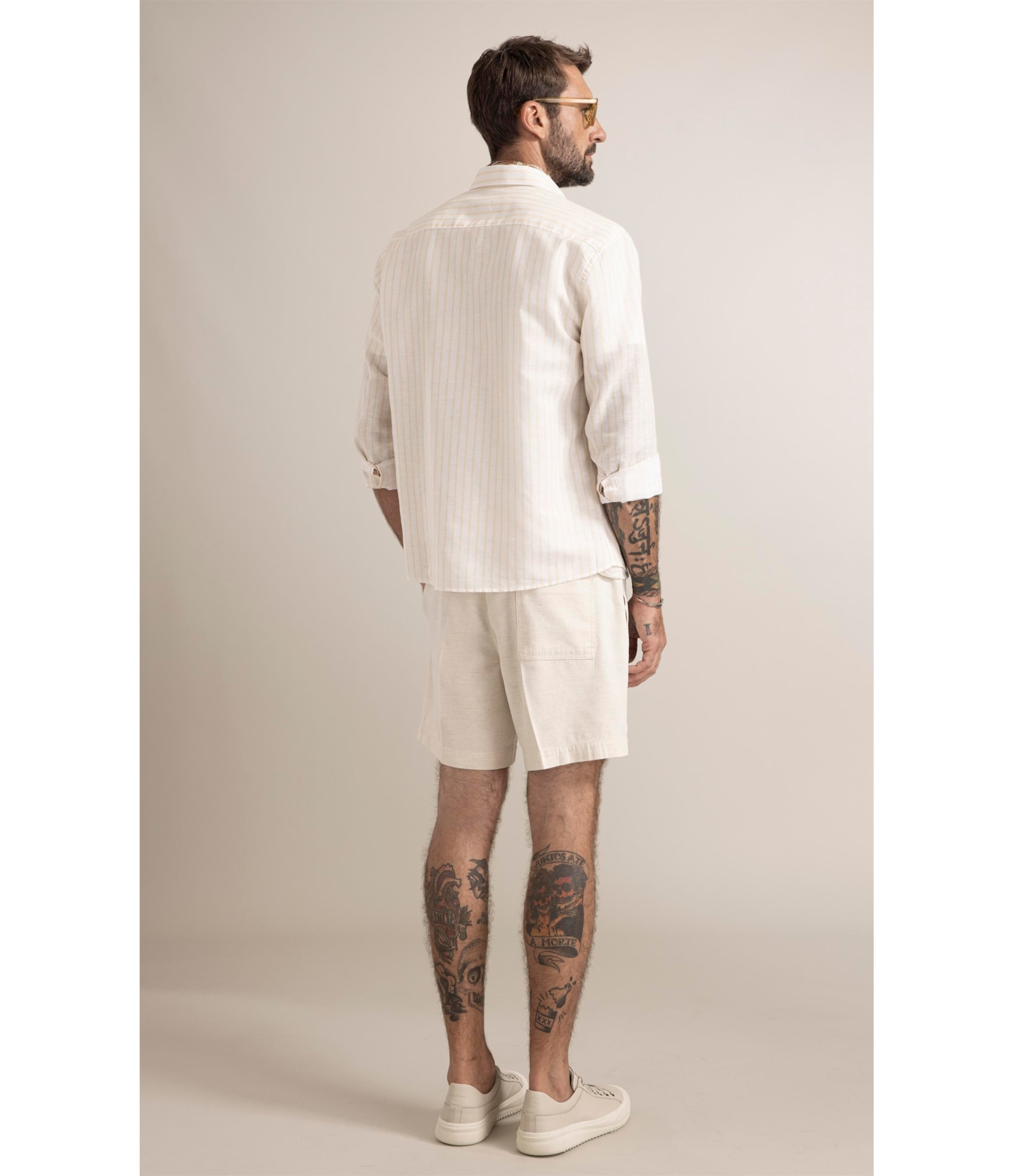 Camisa Saint Paul Linho Amarelo Claro