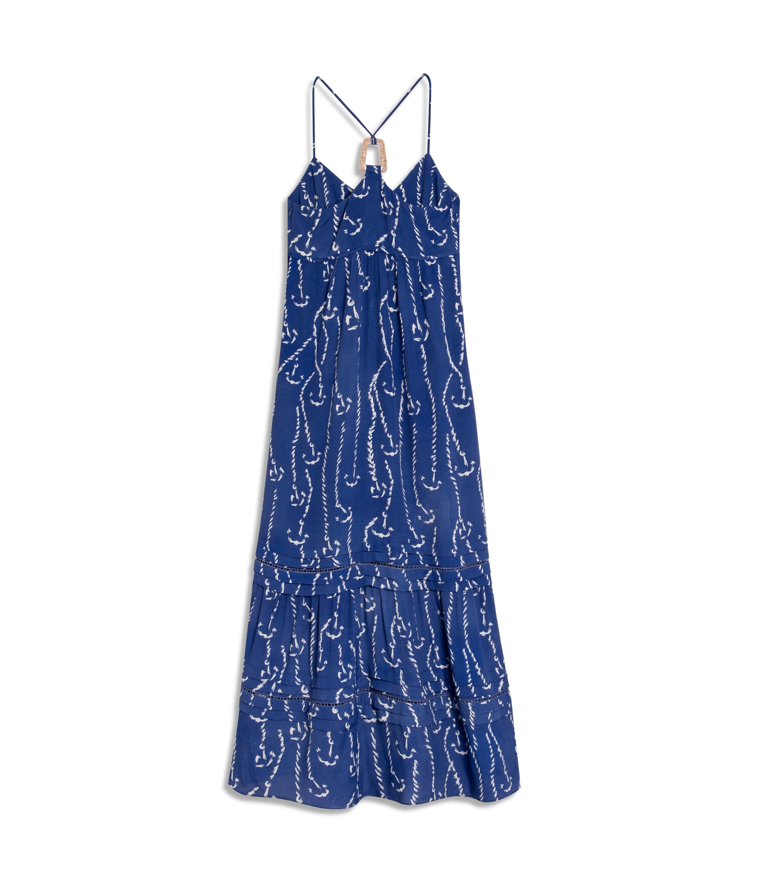 Vestido Léa Cordas Azul Bic