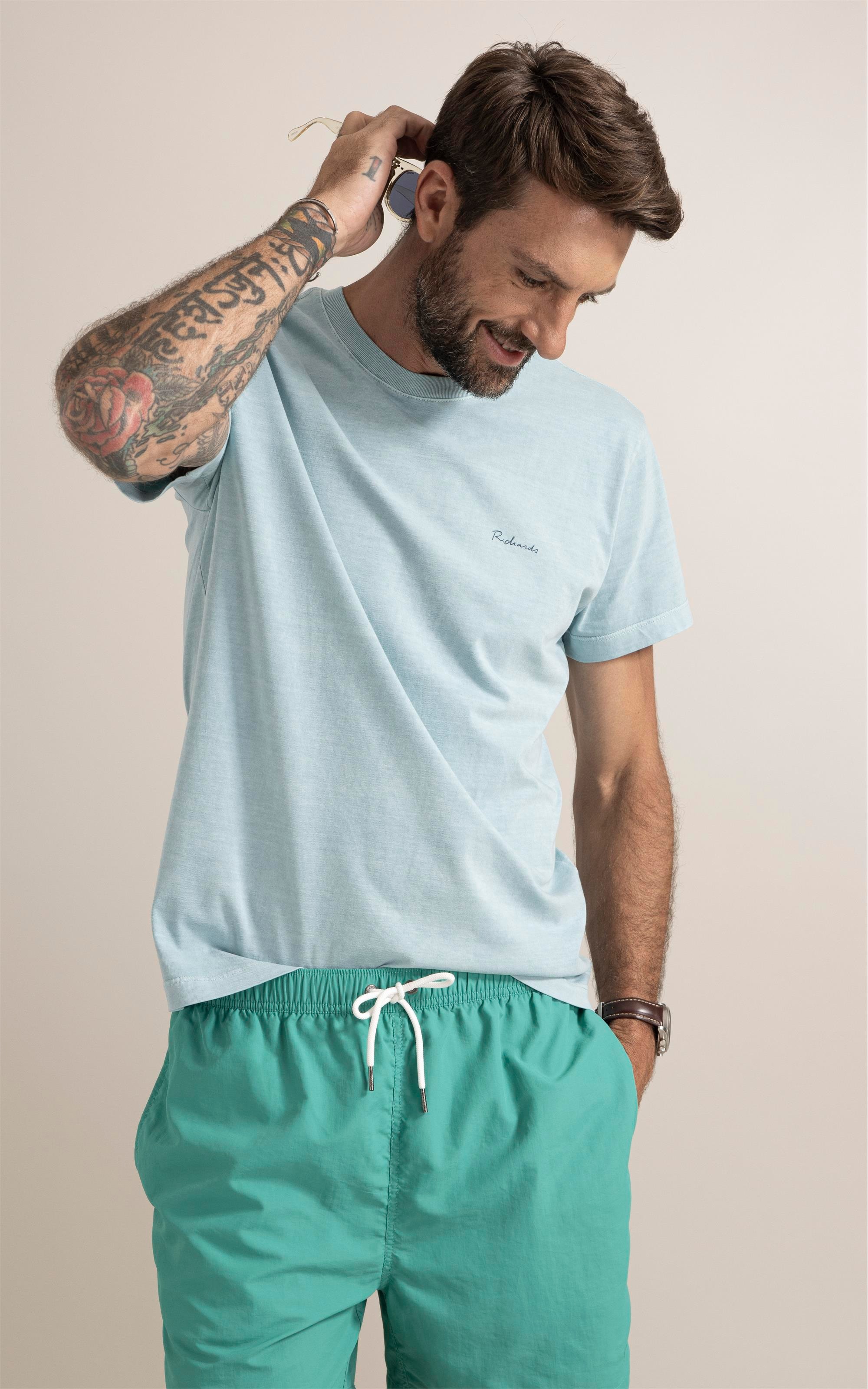 T-Shirt Abstract Azul Piscina