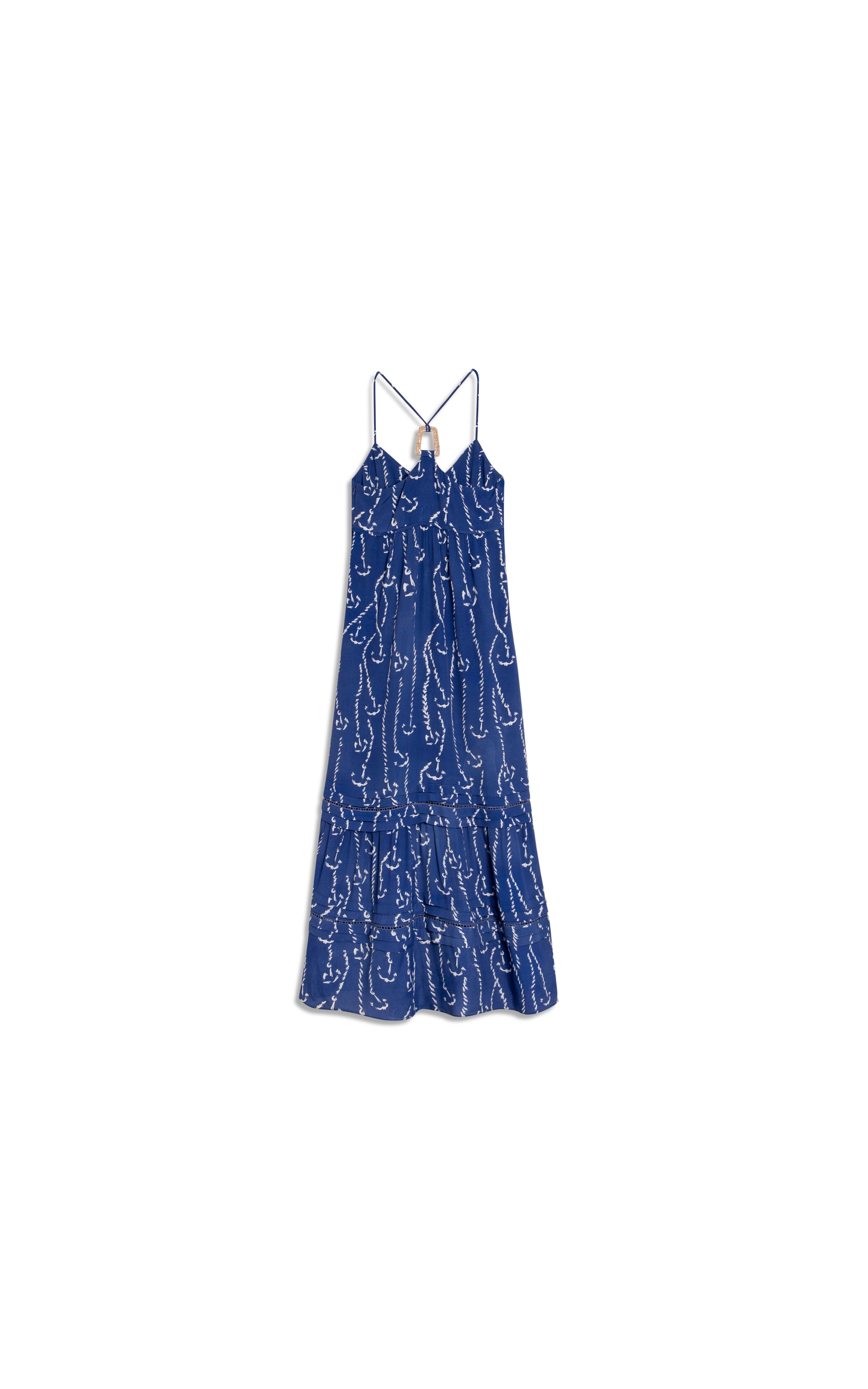 Vestido Léa Cordas Azul Bic
